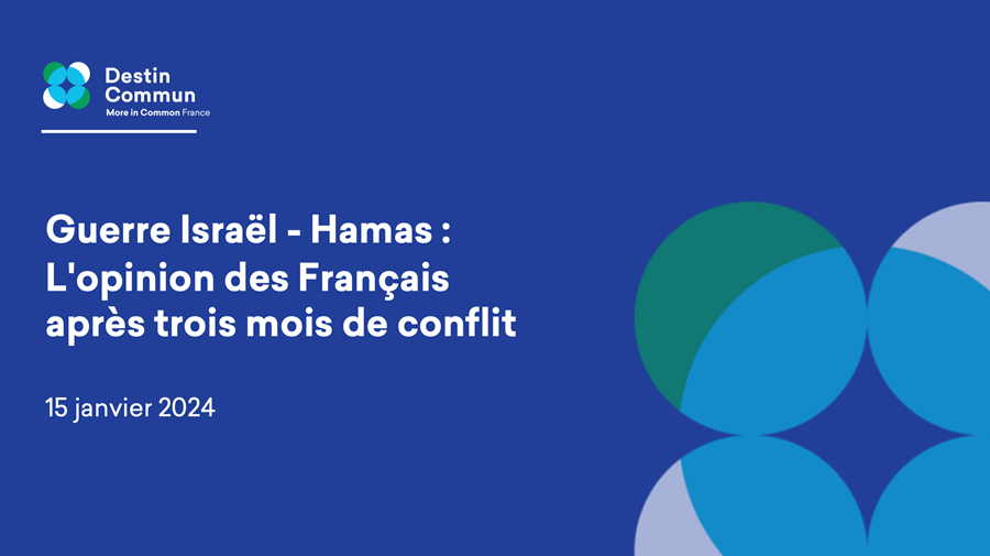 Guerre Israël - Hamas : l'opinion des Français après trois mois de conflit
