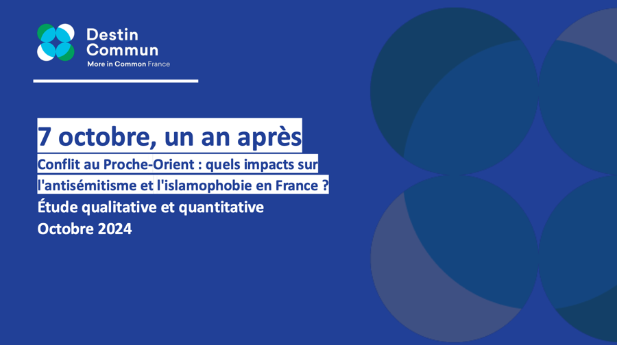 7 octobre, un an après : quels impacts sur l'antisémitisme et l'islamophobie en France ?
